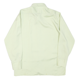 HAWK Mens Cream & White Polka Dot Shirt Long Sleeve Button L