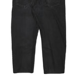 LEVI'S Mens Black Regular Fit Straight Denim W36 L24 Zip Closure Jeans