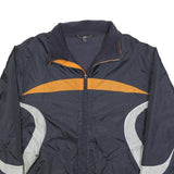 TCM Mens Navy Blue Orange Sports Zip Up Lightweight Polyester Jacket L