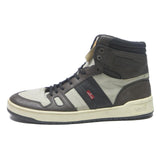 LEVI'S High Top Mens Footwear Black & Cream Synthetic UK 9 Stylish Comfort