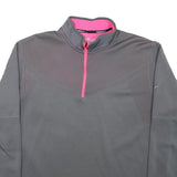 NIKE Mens Grey & Pink Golf 1/4 Zip XL Sweatshirt Sport Pullover Lightweight