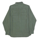 LEVI'S Mens Green Cotton Blend Shirt XS Casual Button Pocket Long Sleeve