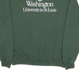 CHAMPION Mens Green Washington University In St Louis Crew Neck M Cotton