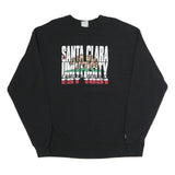CHAMPION Mens Black Santa Clara University Crew Neck XL Cotton Blend Sweatshirt