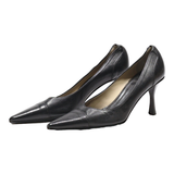 GUCCI Pump Heels Black Leather Womens UK 4