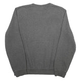 NIKE Mens Grey Cotton Blend Crew Neck L Sweatshirt Athletic Casual