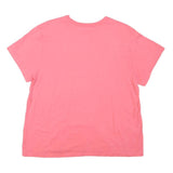 CHAMPION Womens Pink XL Graphic T-Shirt Short Sleeve Crew Neck Cotton Blend