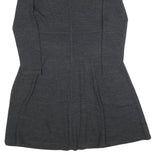 HOBBS LONDON Womens Grey Fit & Flare Wool Blend Knit Midi Dress UK 12 Sweater