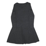 HOBBS LONDON Womens Grey Fit & Flare Wool Blend Knit Midi Dress UK 12 Sweater