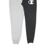 CHAMPION Mens Joggers Black & Grey Slim Tapered M W30 L29 Logo Casual Wear
