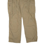 CARHARTT Mens Cotton Blend Beige Regular Straight Cargo Trousers W36 L32 Durable