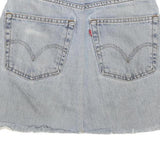 LEVI'S Womens Blue Denim Mini Skirt Cotton Blend Relaxed Fit Casual M