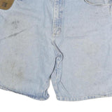 RIGGS WORKWEAR Mens Shorts Blue Denim Cargo XL W30 Work Utility Durable