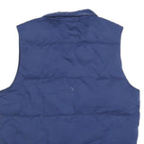 ST JOHNS BAY Womens Blue Puffer Jacket M Polyester Blend Zip Sleeveless