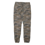 UNDIVIDED Mens Cotton Blend Camouflage Regular Fit Drawstring W30 L28 Trousers