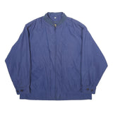 CASUALLAND SPORTSWEAR Mens Blue Jacket L Polyester Blend Plain Zip Casual