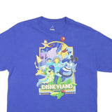 DISNEY Mens Blue Graphic T-Shirt L Short Sleeve Crew Neck Disneyland Resort