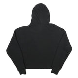 PUMA Womens Black Hoodie L Cotton Blend Pullover Hooded Sweatshirt