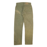 LEVI'S 501 Mens Jeans Green Regular Straight Denim Medium W28 L30 Classic Button