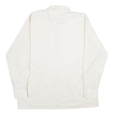KANADAHAR CLUB Mens White Shirt L Cotton Blend Long Sleeve Button Closure
