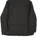 CALVIN KLEIN Womens Black Polyester Blend Puffer Jacket 2XL Zip Hooded