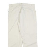 TOMMY HILFIGER Mens Cotton Blend White Regular Straight Trousers W35 L28 Classic
