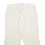 NICOLE RENISTI Womens Shorts White Casual Linen Blend UK 10 W30 Comfortable