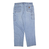 CARHARTT Mens Regular Blue Denim Rinse Jeans W36 L34 Workwear Utility Style