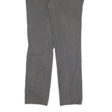 CARHARTT Womens Cotton Blend Grey Regular Straight Trousers W26 L29 Zip Closure