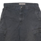 DICKIES Mens Shorts Black Cargo Cotton Blend XL W34 Workwear Casual