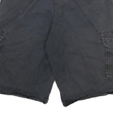 DICKIES Mens Shorts Black Cargo Cotton Blend XL W34 Workwear Casual