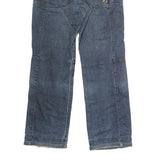 F20 Mens Jeans Blue Regular Straight Denim Medium W32 L28 Button Closure