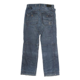 F20 Mens Jeans Blue Regular Straight Denim Medium W32 L28 Button Closure
