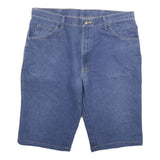 WRANGLER Mens Denim Blue Casual Shorts 2XL W36 Cotton Blend Comfortable Fit