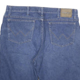 WRANGLER Mens Denim Blue Casual Shorts 2XL W36 Cotton Blend Comfortable Fit