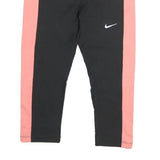 NIKE Mens Shorts Black & Salmon XS W26 Polyester Sports Running Gym Training