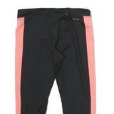 NIKE Mens Shorts Black & Salmon XS W26 Polyester Sports Running Gym Training