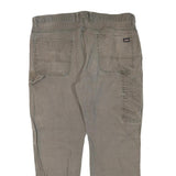 DICKIES Mens Regular Fit Workwear Jeans Grey Denim W40 L28 Zip Closure Durable
