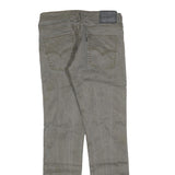 LEVI'S 511 Slim Mens Jeans Grey Slim Skinny Denim Medium W32 L34 Stretch Zip