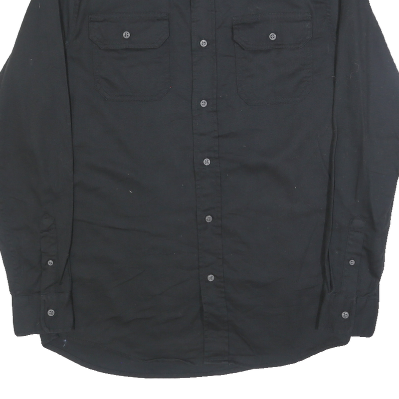 WRANGLER Mens Black Shirt S Cotton Long Sleeve Workwear Casual
