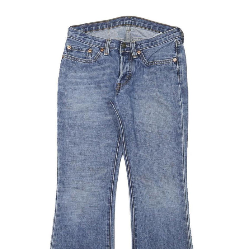 LEVI'S Womens Jeans Blue Regular Flared Denim Medium W25 L26 Classic Cotton