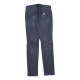 GUESS Womens Jeans Blue Slim Skinny Denim Medium W30 L32 Stylish Zip Closure