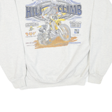 Mens Cream Hillclimb Graphic Pullover Crew Neck L Cotton Blend Jersey Motocross
