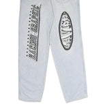 Mens Light Blue Regular Fit Straight Leg Denim Jeans W30 L33 Racing Graphic