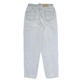 Mens Light Blue Regular Fit Straight Leg Denim Jeans W30 L33 Racing Graphic