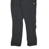 CARHARTT Womens Cotton Blend Black Regular Fit Straight Leg Trousers W28 L28