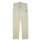 G-STAR Mens Regular Fit Beige Cotton Blend Trousers W31 L32 Casual Zip Closure