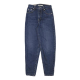 LEVI'S Womens Blue Loose Straight Denim Medium W24 L26 Casual Zip Jeans