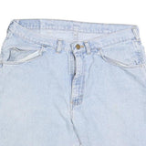 WRANGLER Mens Denim Blue Casual Shorts L W34 Classic Cotton Blend Zip Fly