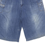 PATROL Mens Shorts Blue Denim Casual XL W32 Cotton Blend Comfortable